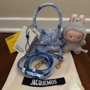 Jacquemus Floral Mini Bag in Blue